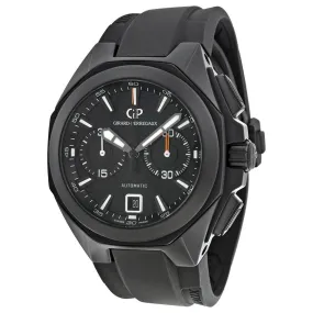Girard Perregaux Chrono Hawk Automatic Black Dial Black Rubber Men's Watch 49970-32-631-FK6A