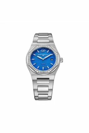 girard perregaux laureato limited edition 34mm stainless steel ladies watch