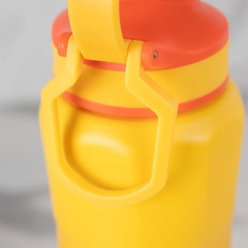 Gleam Craft Hot & Cold Thermos Water Bottle (Yellow & Orange) - 800 ML