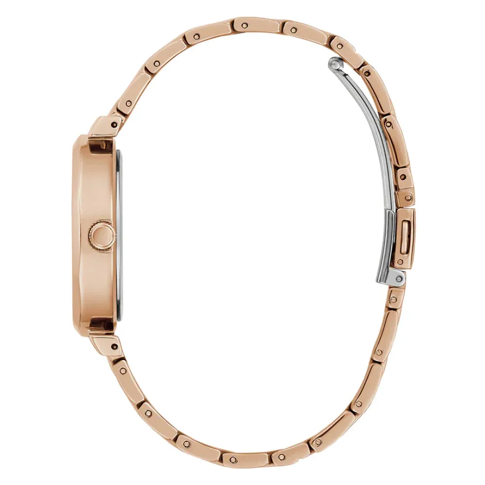 Guess Rumour Rose Gold Tone Stainless Steel Strap Ladies Watch GW0613L3