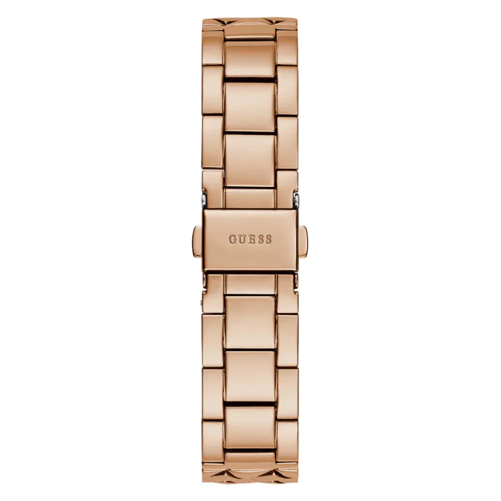 Guess Rumour Rose Gold Tone Stainless Steel Strap Ladies Watch GW0613L3