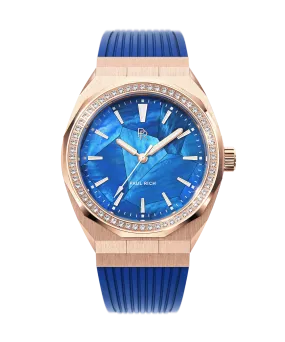 Heart of the Ocean Blue Rose Gold