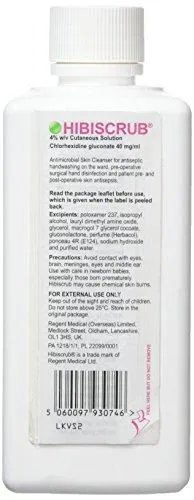 HiBiScrub Skin Wash - Antimicrobal Skin Cleanser 500ml