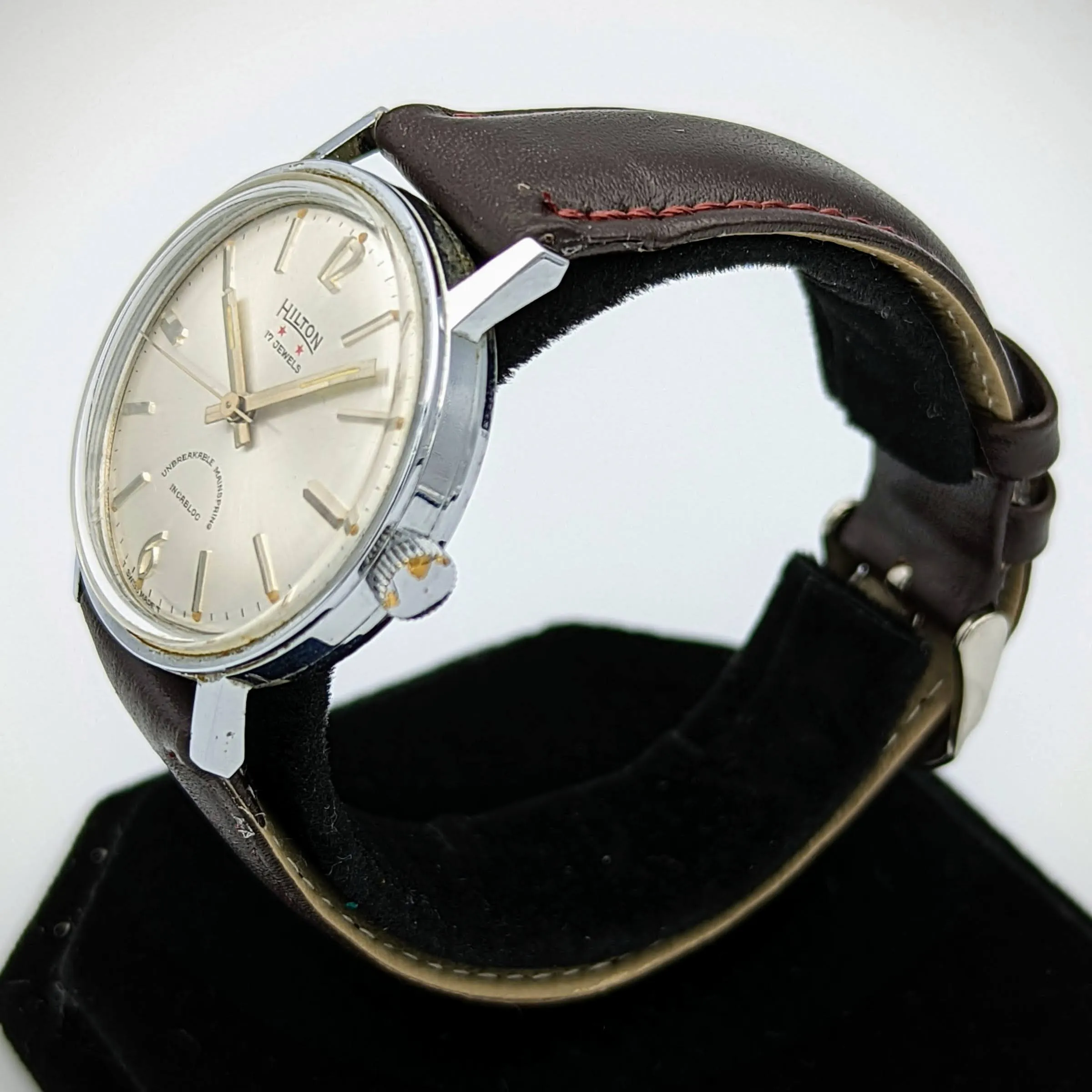 HILTON Manual Wristwatch 17 Jewels Cal. AS 1950 Swiss Vintage Watch 1960's