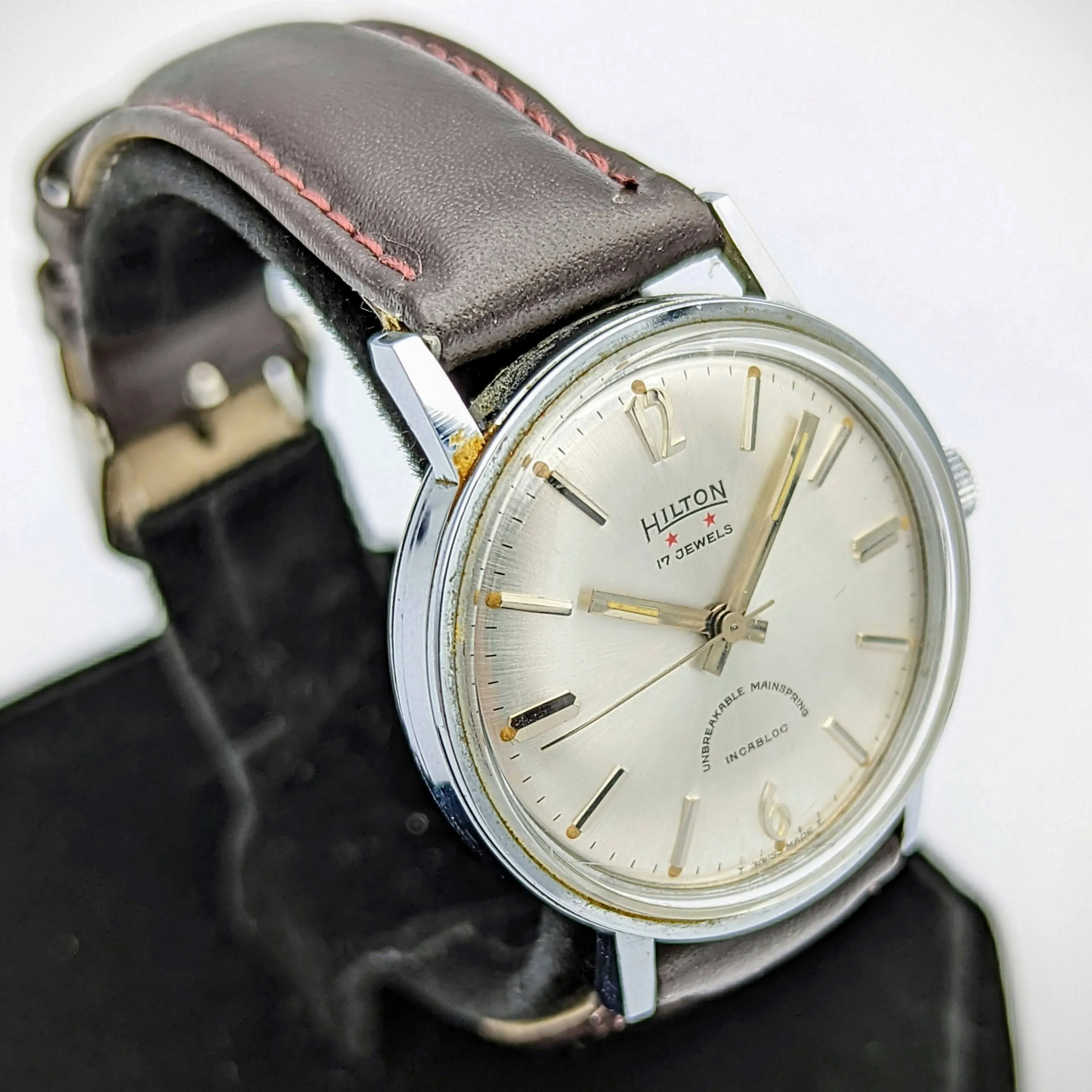 HILTON Manual Wristwatch 17 Jewels Cal. AS 1950 Swiss Vintage Watch 1960's