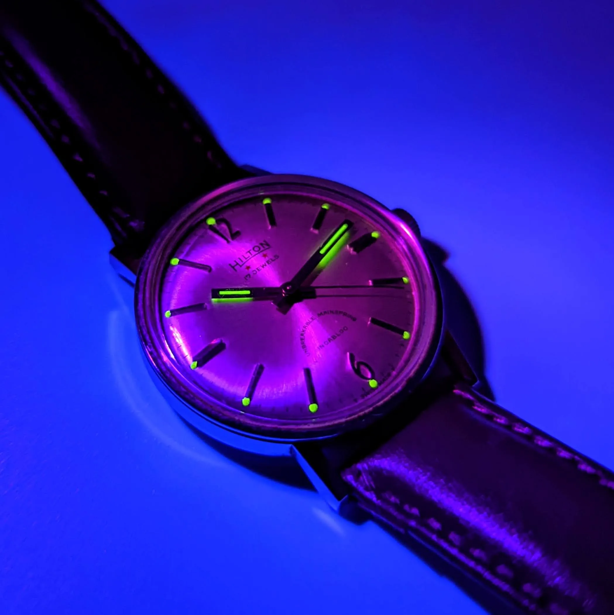 HILTON Manual Wristwatch 17 Jewels Cal. AS 1950 Swiss Vintage Watch 1960's