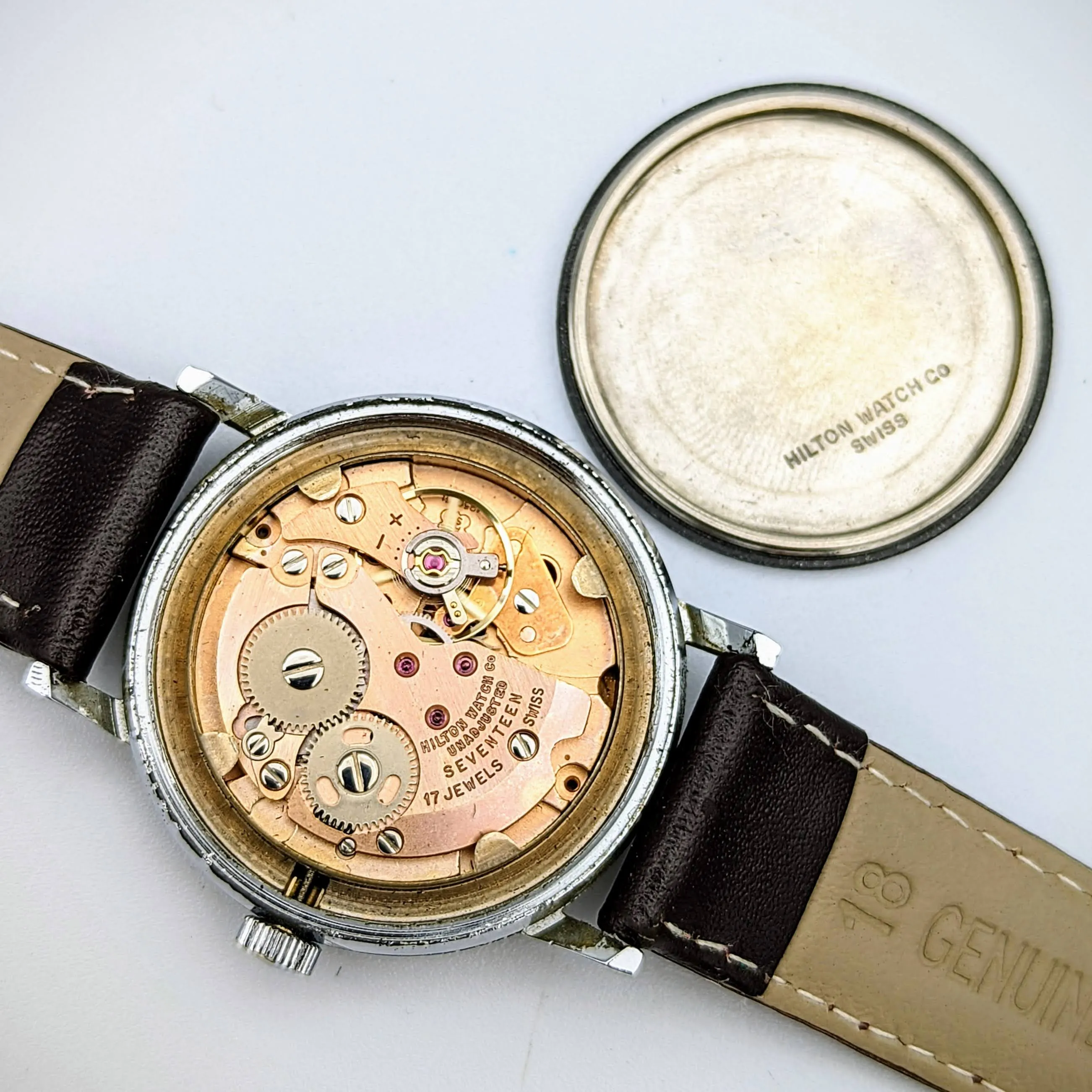 HILTON Manual Wristwatch 17 Jewels Cal. AS 1950 Swiss Vintage Watch 1960's