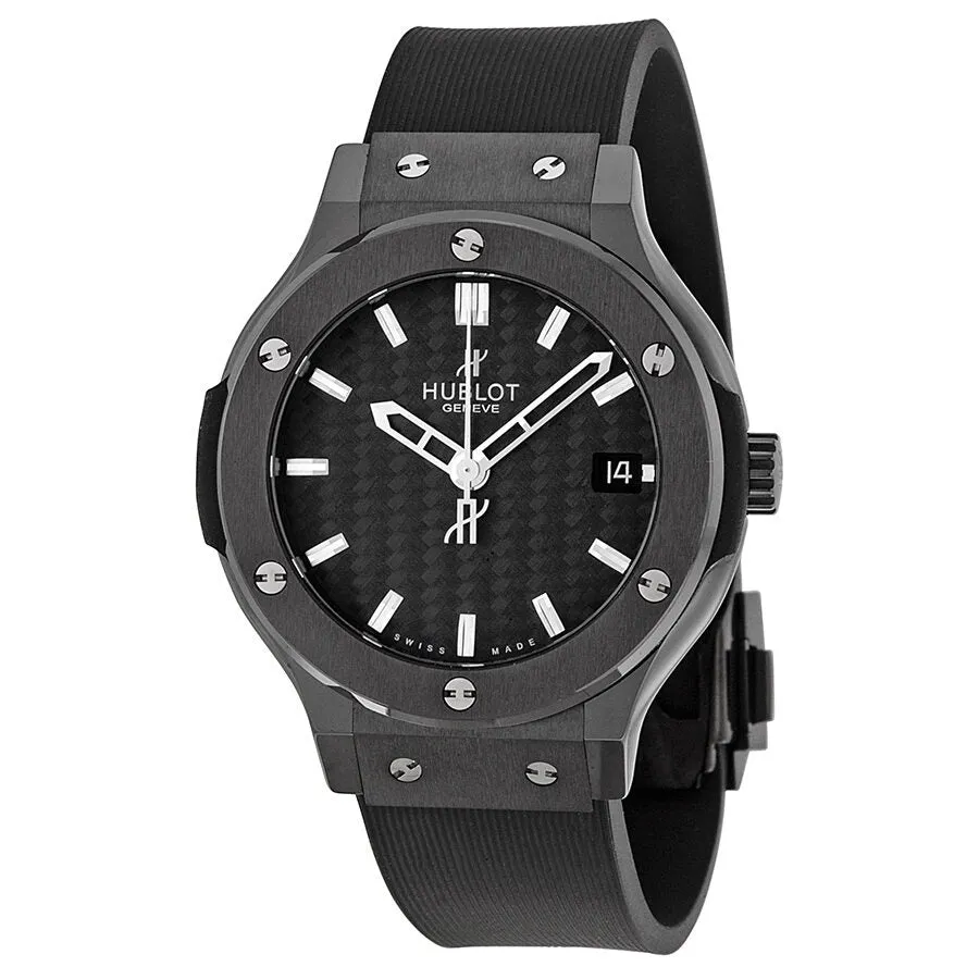 Hublot Classic Fusion Black Dial Black Rubber Strap Men's Watch 561.CM.1770.RX
