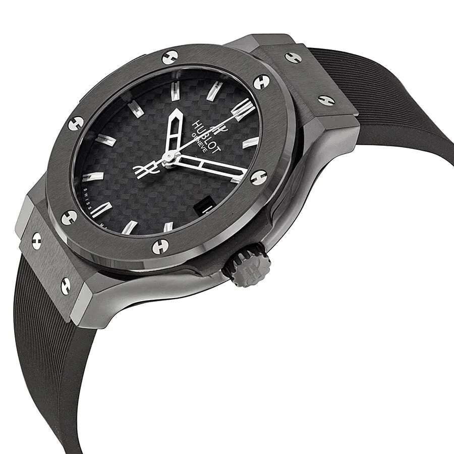 Hublot Classic Fusion Black Dial Black Rubber Strap Men's Watch 561.CM.1770.RX