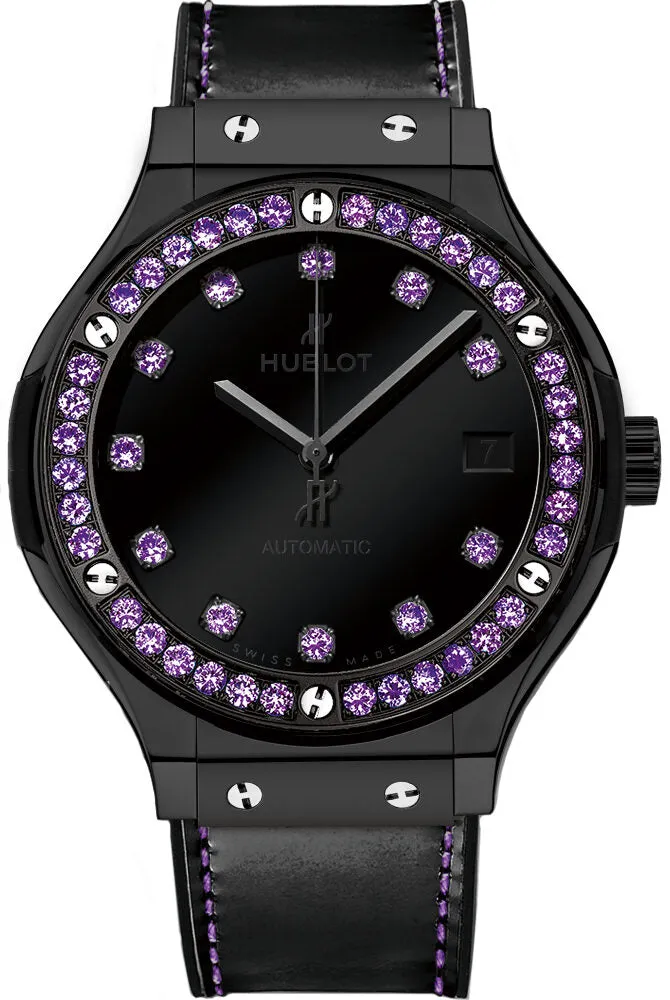Hublot Classic Fusion Lacquered Black Dial Automatic Unisex Watch 565.CX.1210.VR.1205