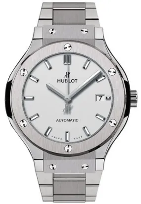 Hublot Classic Fusion Silver Dial Automatic Men's Titanium Watch 565.NX.2611.NX