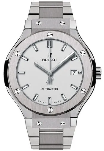 Hublot Classic Fusion Silver Dial Automatic Men's Titanium Watch 565.NX.2611.NX