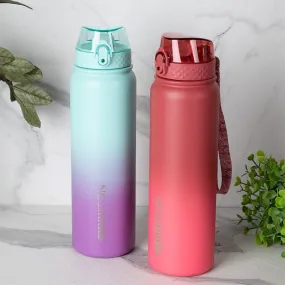 Hydrona 1000 ML Hot & Cold Thermos Water Bottle (Purple & Red) - Set Of Two