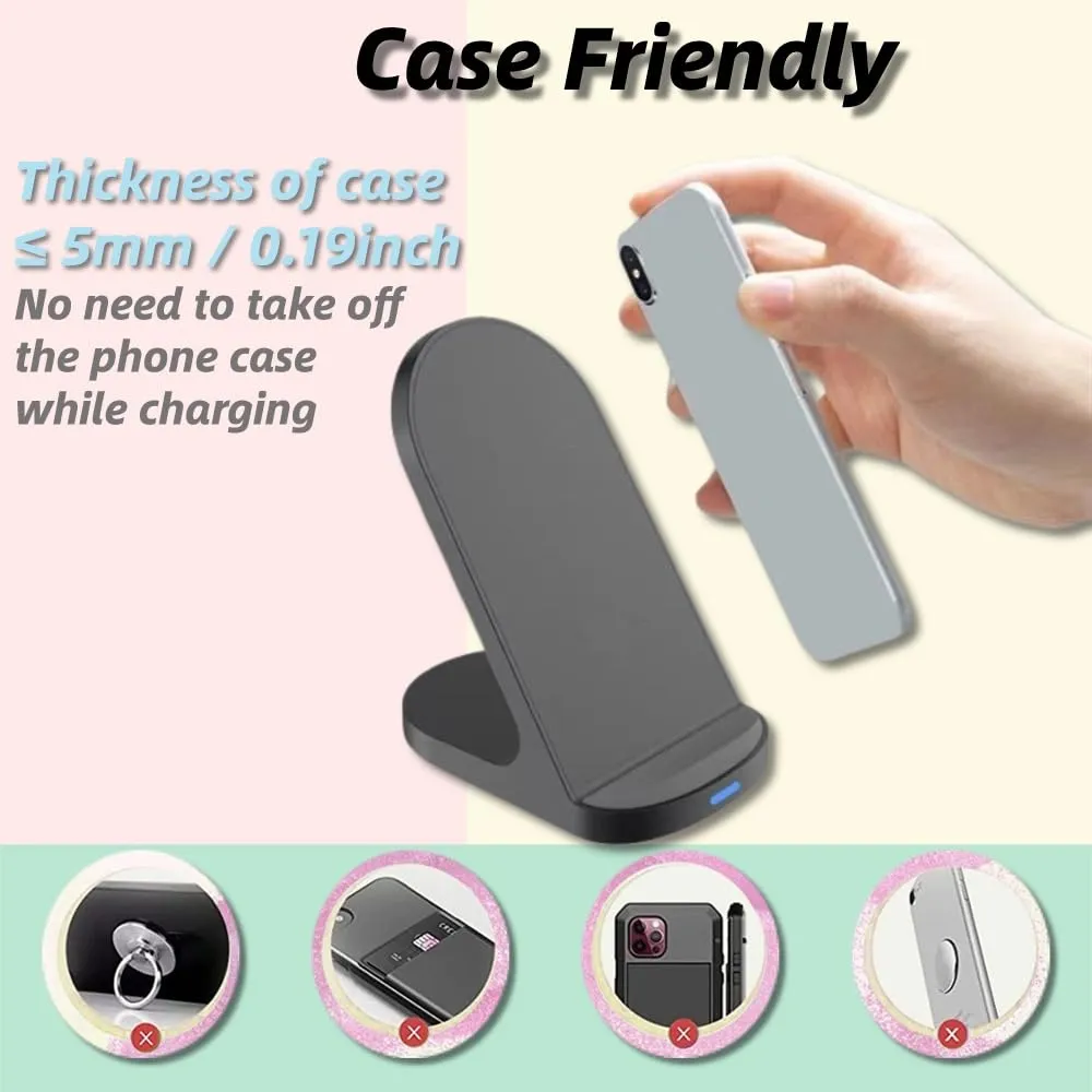 KLOKOL 15W Fast Wireless Charger for iPhone & Galaxy