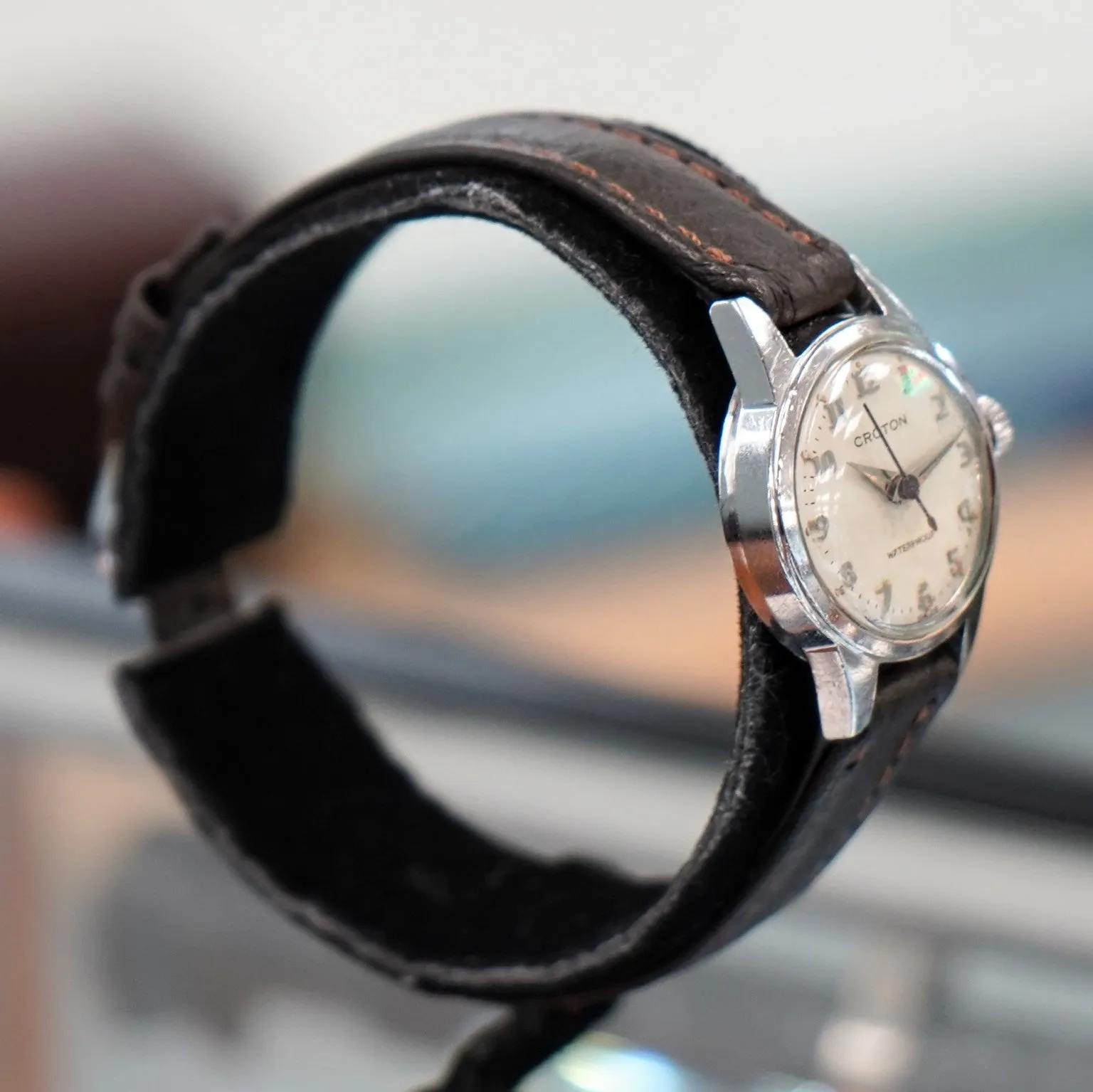 Ladies CROTON Watch 17 Jewels Cal. FEF 400 Waterproof Vintage Wristwatch