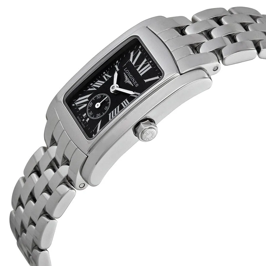 Longines Dolce Vita Black Dial Stainless Steel Ladies Watch L51554796 L5.155.4.79.6