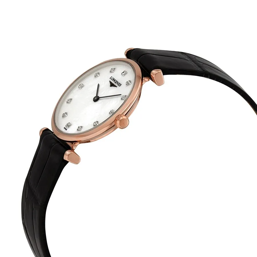 Longines La Grande Classique Quartz Diamond White Mother of Pearl Dial Ladies Watch L4.209.1.97.2