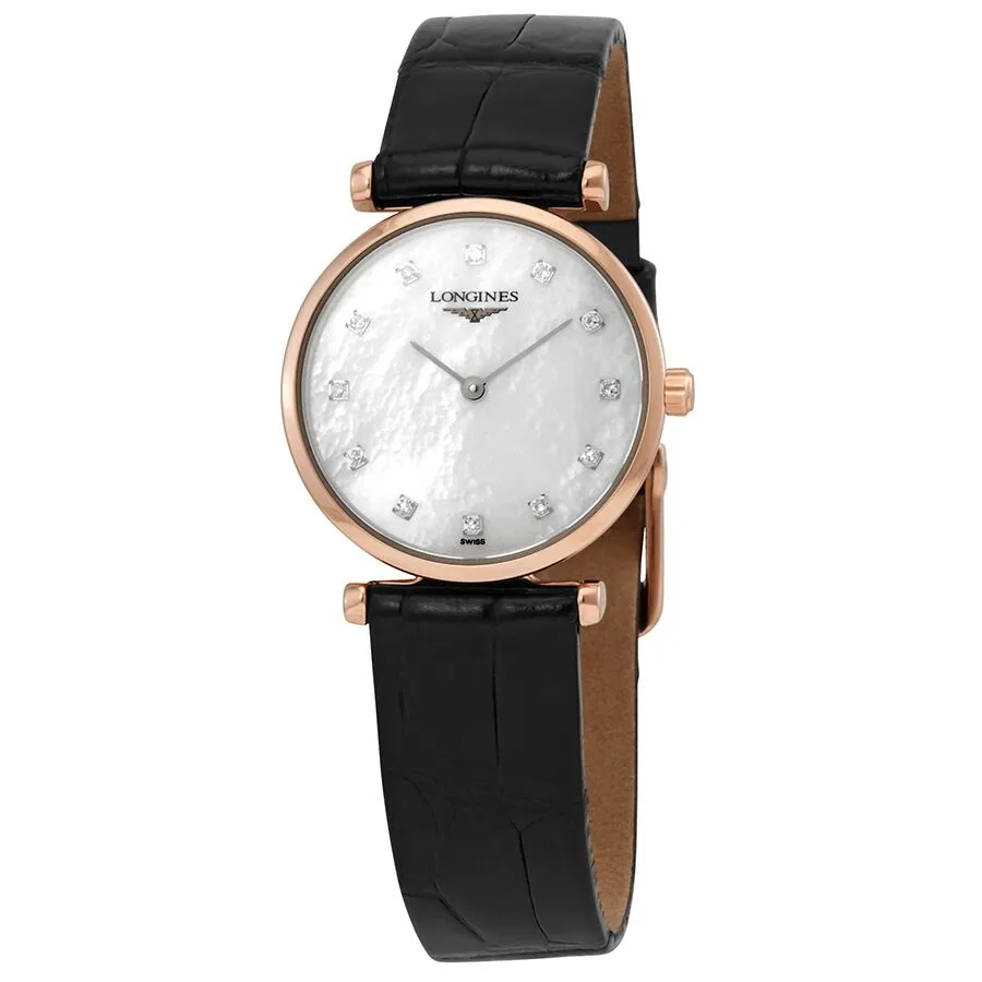 Longines La Grande Classique Quartz Diamond White Mother of Pearl Dial Ladies Watch L4.209.1.97.2