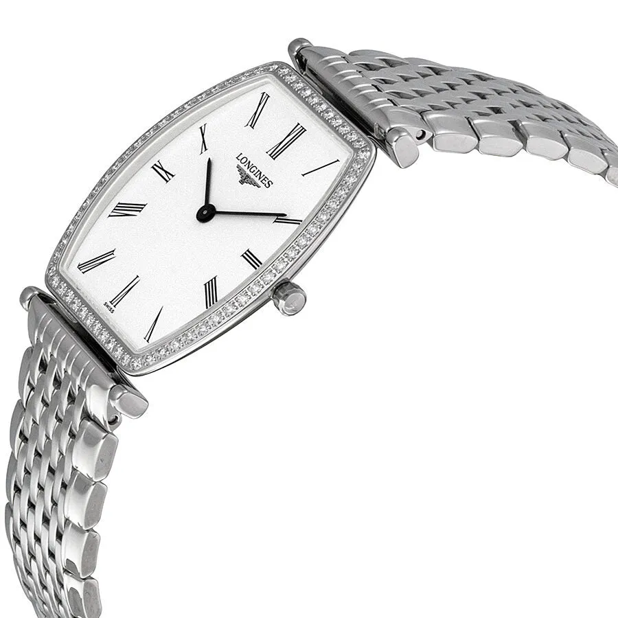 Longines La Grande Classique Tonneau White Dial Steel Ladies Watch L4.788.0.11.6