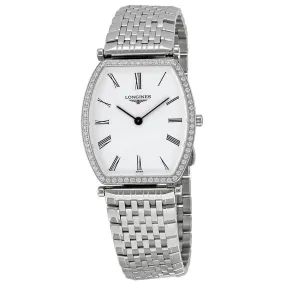 Longines La Grande Classique Tonneau White Dial Steel Ladies Watch L4.788.0.11.6