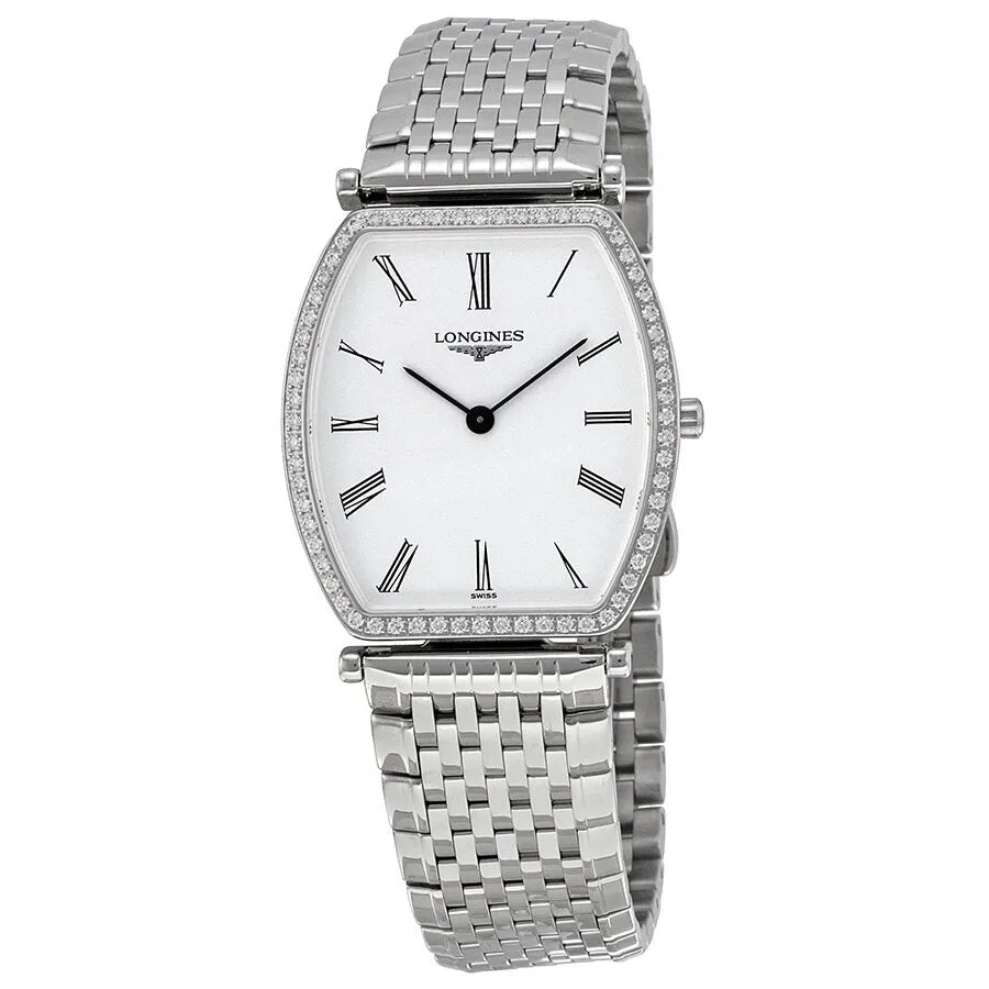 Longines La Grande Classique Tonneau White Dial Steel Ladies Watch L4.788.0.11.6