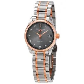 Longines Master Collection Automatic Diamond Black Dial Ladies Watch L2.128.5.07.7
