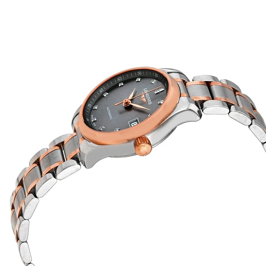 Longines Master Collection Automatic Diamond Black Dial Ladies Watch L2.128.5.07.7