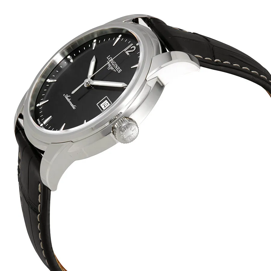 Longines Saint-Imer Black Dial Automatic Men's Leather Watch L2.766.4.52.3