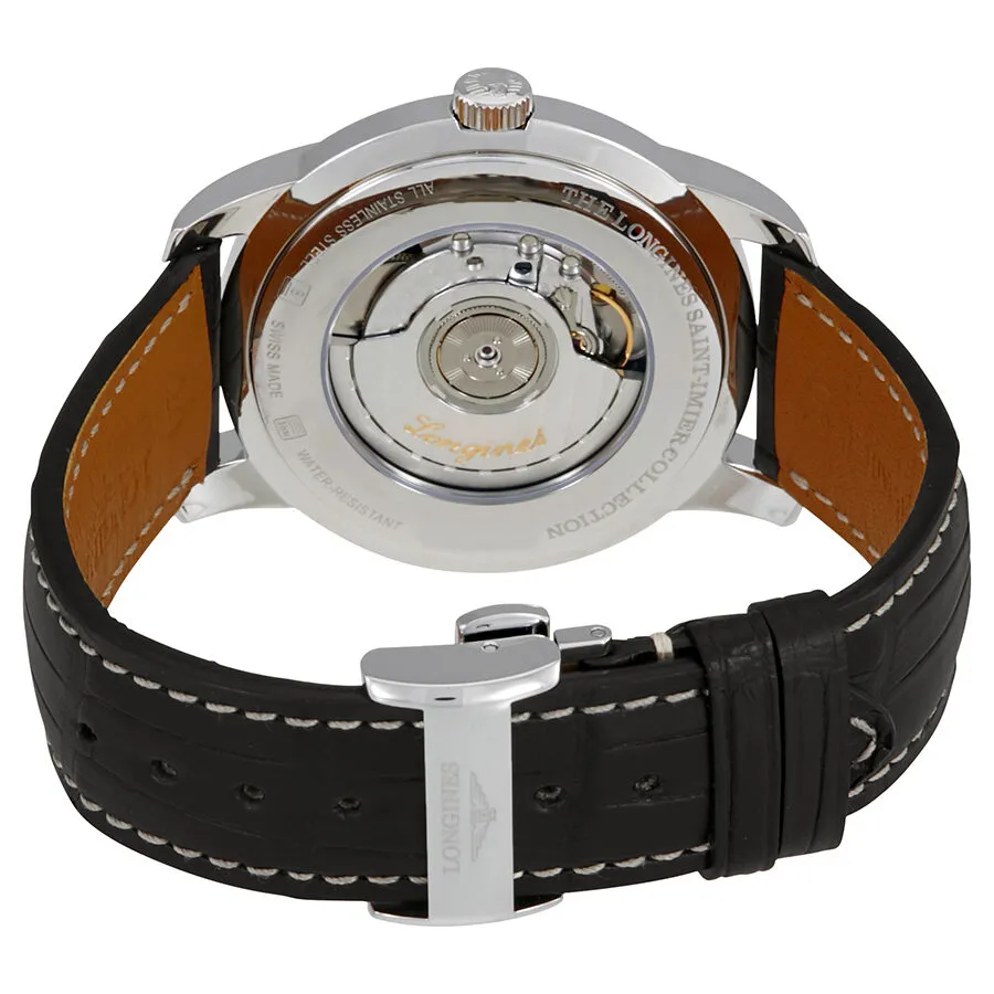 Longines Saint-Imer Black Dial Automatic Men's Leather Watch L2.766.4.52.3