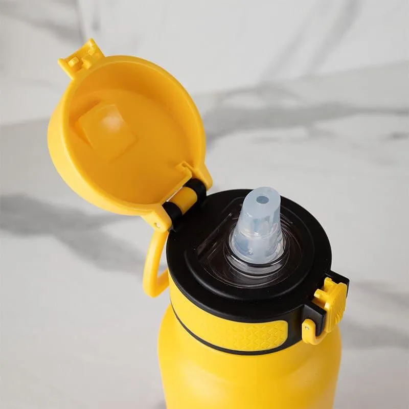 Magi Hot & Cold Thermos Water Bottle (Yellow & Orange) - 1000 ML
