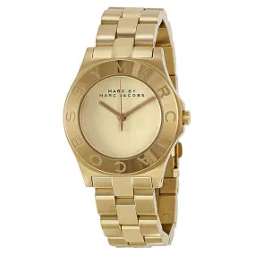 Marc By Marc Jacobs Blade Gold Dial Gold-tone Ladies Watch MBM3126