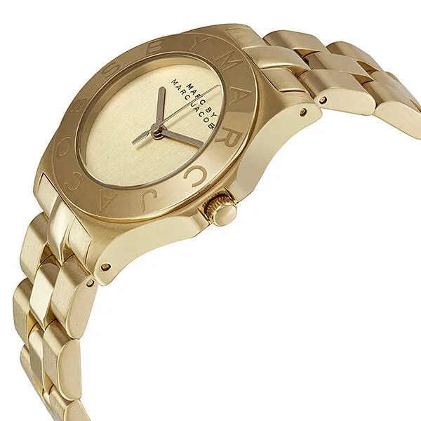 Marc By Marc Jacobs Blade Gold Dial Gold-tone Ladies Watch MBM3126