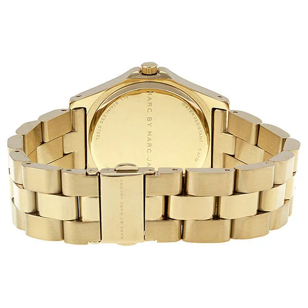 Marc By Marc Jacobs Blade Gold Dial Gold-tone Ladies Watch MBM3126