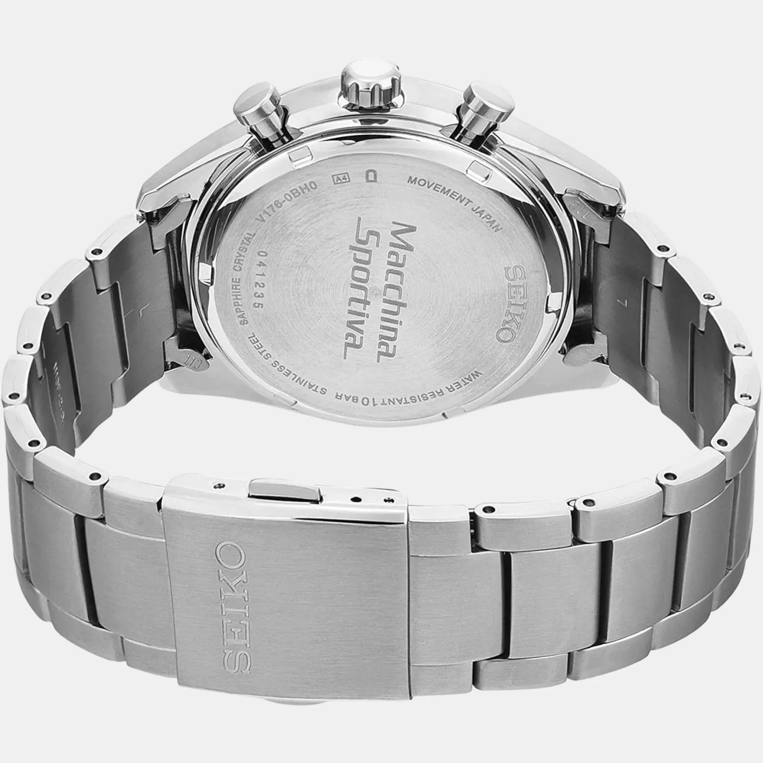 Men's White Chronograph Stainless Steel Watch SSC769P1