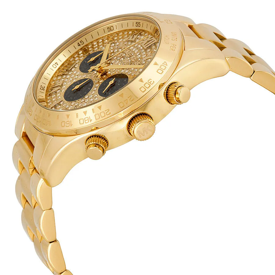 Michael Kors Layton Glitz Gold-tone Crystal Dial Ladies Watch MK5830