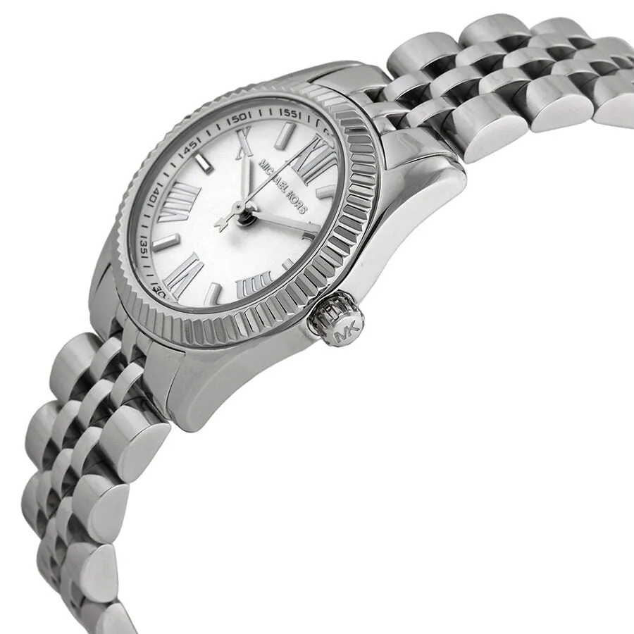 Michael Kors Lexington White Dial Stainless Steel Ladies Watch MK3228