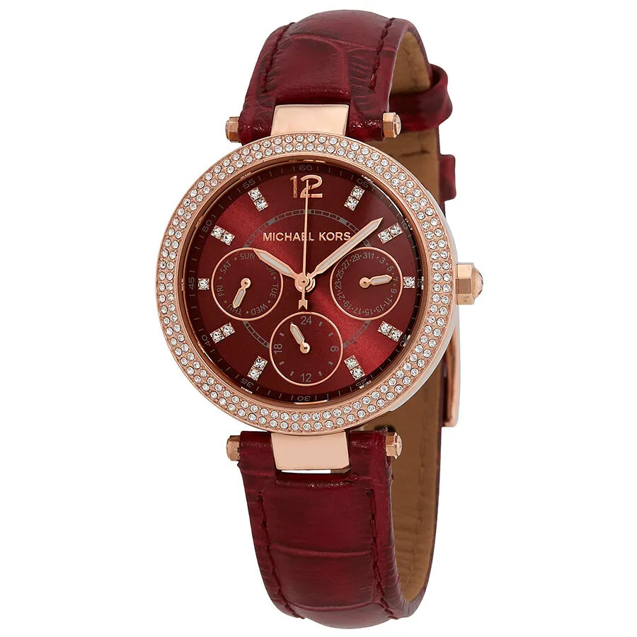 Michael Kors Mini Parker Red Dial Laies Watch MK6451