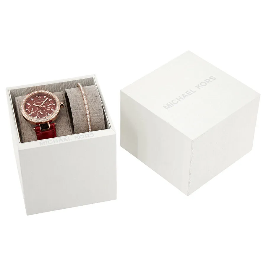 Michael Kors Mini Parker Red Dial Laies Watch MK6451