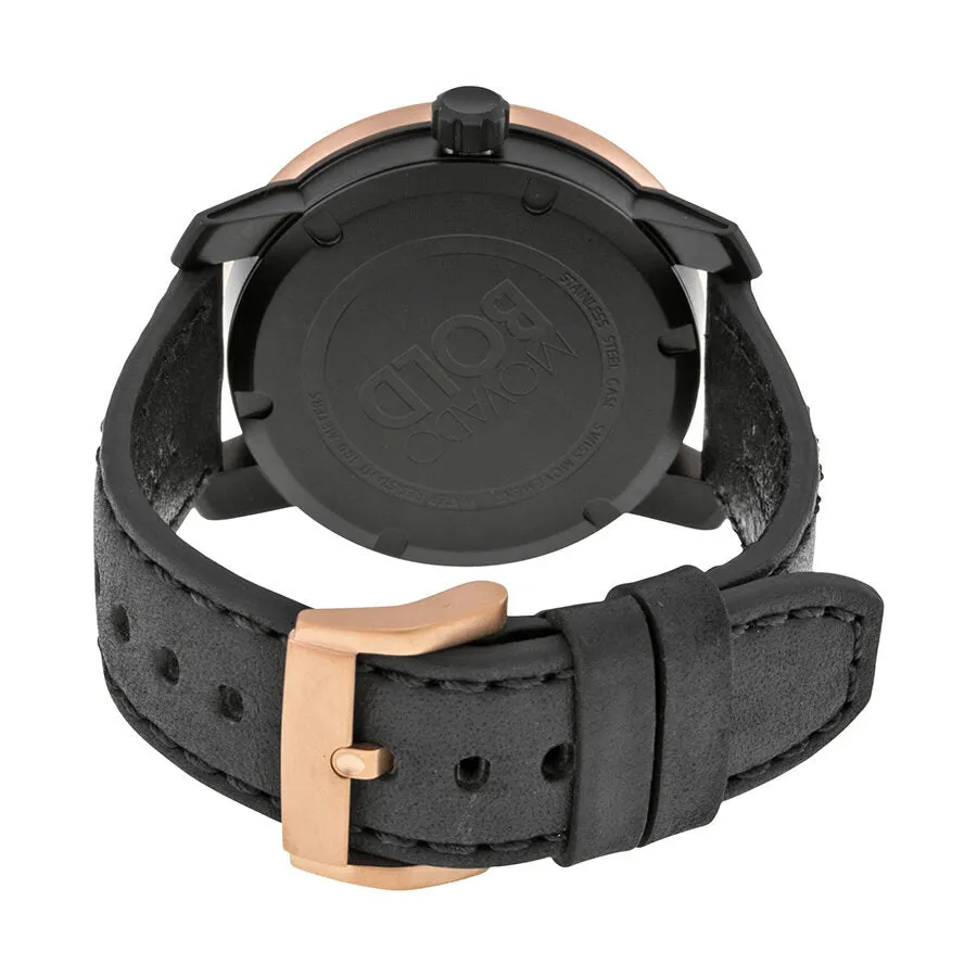 Movado Bold Black Honeycomb-Textured Dial Men's Watch 3600360