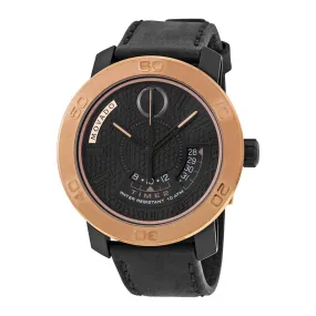 Movado Bold Black Honeycomb-Textured Dial Men's Watch 3600360