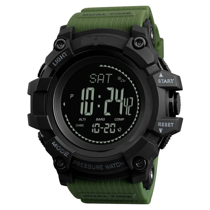 Multifunction Sports Watch with a Compass, Altimeter, Barometer and Thermometer
