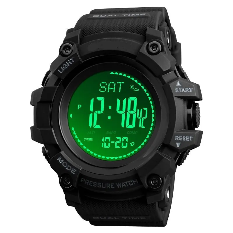 Multifunction Sports Watch with a Compass, Altimeter, Barometer and Thermometer