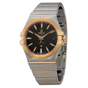 Omega Constellation Chronometer Automatic Steel and Rose Gold Men's Watch 123.20.35.20.01.001