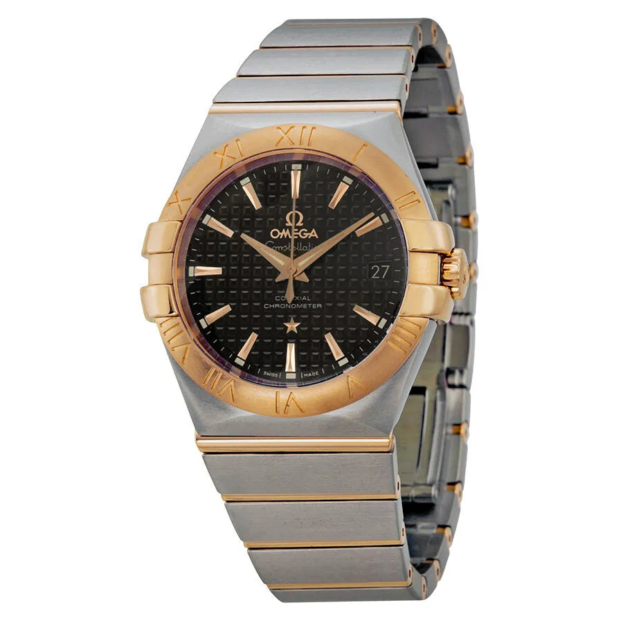 Omega Constellation Chronometer Automatic Steel and Rose Gold Men's Watch 123.20.35.20.01.001