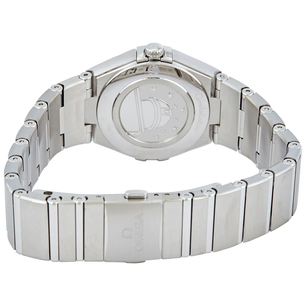 Omega Constellation Manhattan Quartz Diamond Grey Dial Ladies Watch 131.15.28.60.56.001
