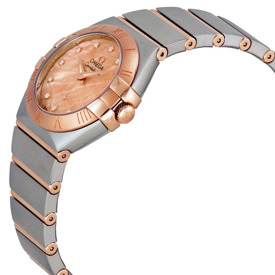 Omega Constellation Rose Gold Mother of Pearl Diamond Ladies Watch 12320276057002 123.20.27.60.57.002