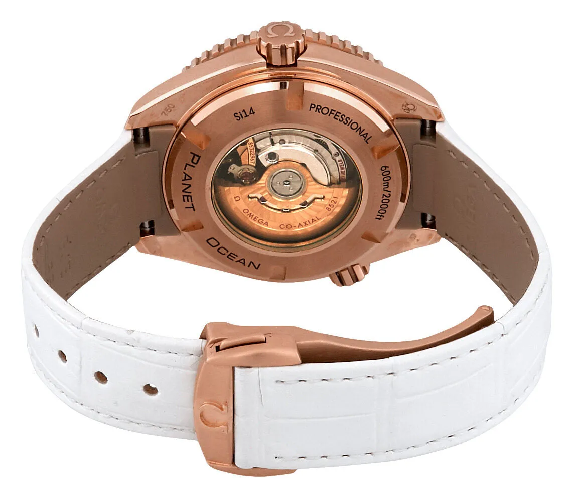 Omega Seamaster Planet Ocean 18kt Rose Gold Diamond Automatic Ladies Watch 23258382004001 232.58.38.20.04.001
