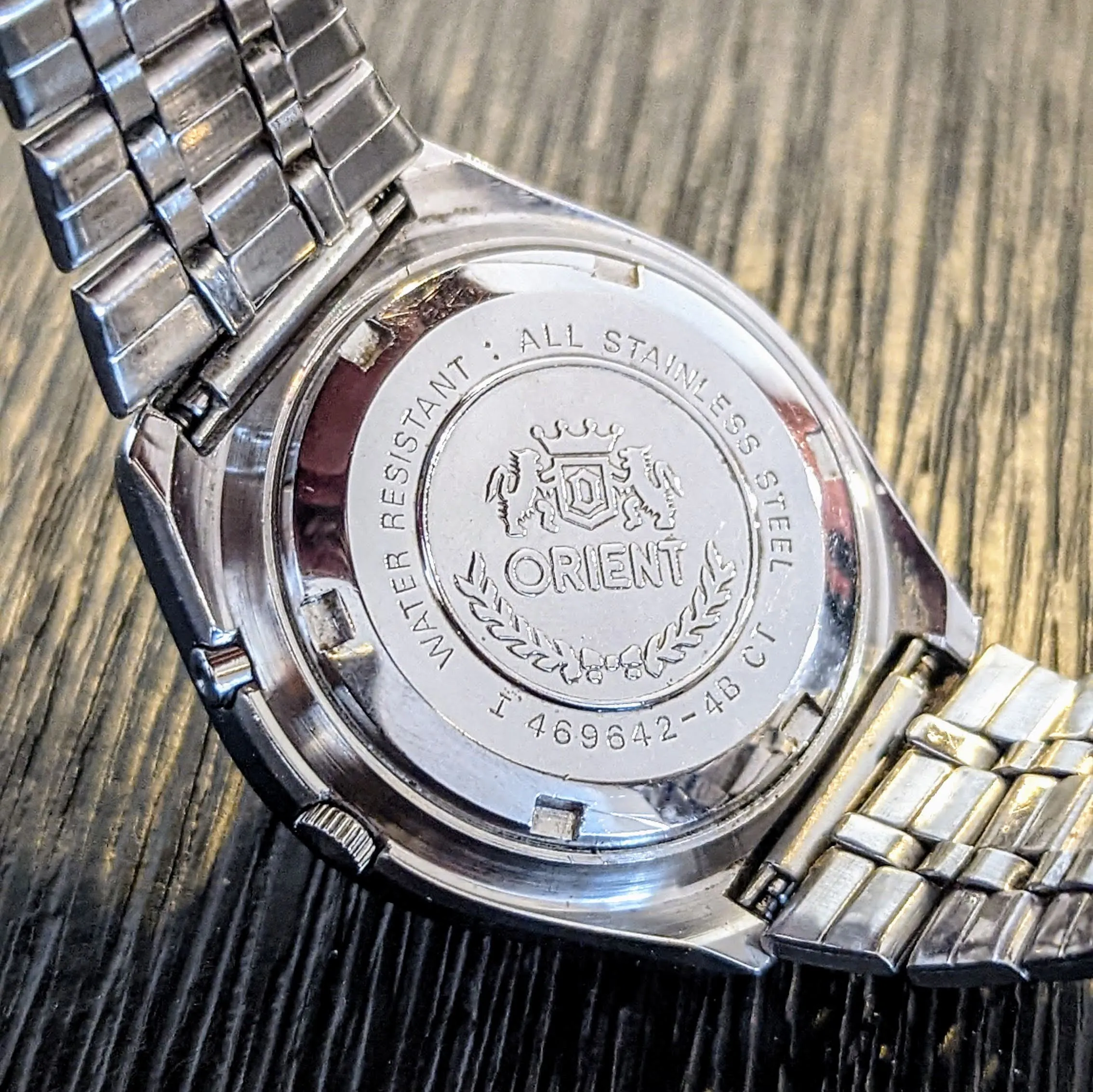 ORIENT Crystal Automatic Watch Day/Date Indicator Cal. 7S26A Wristwatch