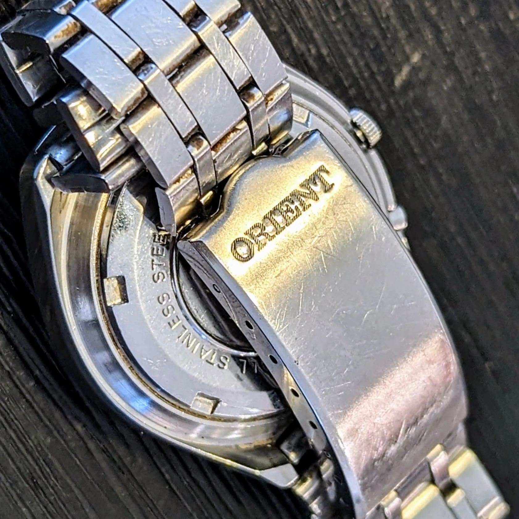 ORIENT Crystal Automatic Watch Day/Date Indicator Cal. 7S26A Wristwatch