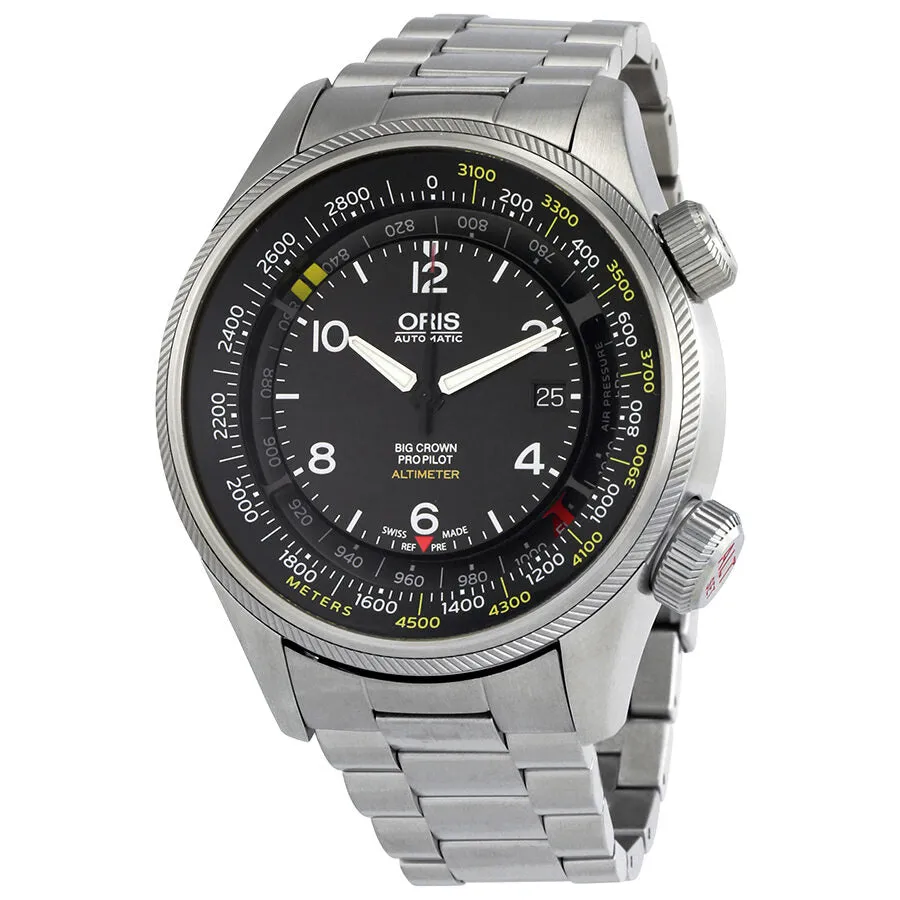 Oris Big Crown ProPilot Black Dial Stainless Steel Men's Watch 733-7705-4164MB 01 733 7705 4164-Set 8 23 19